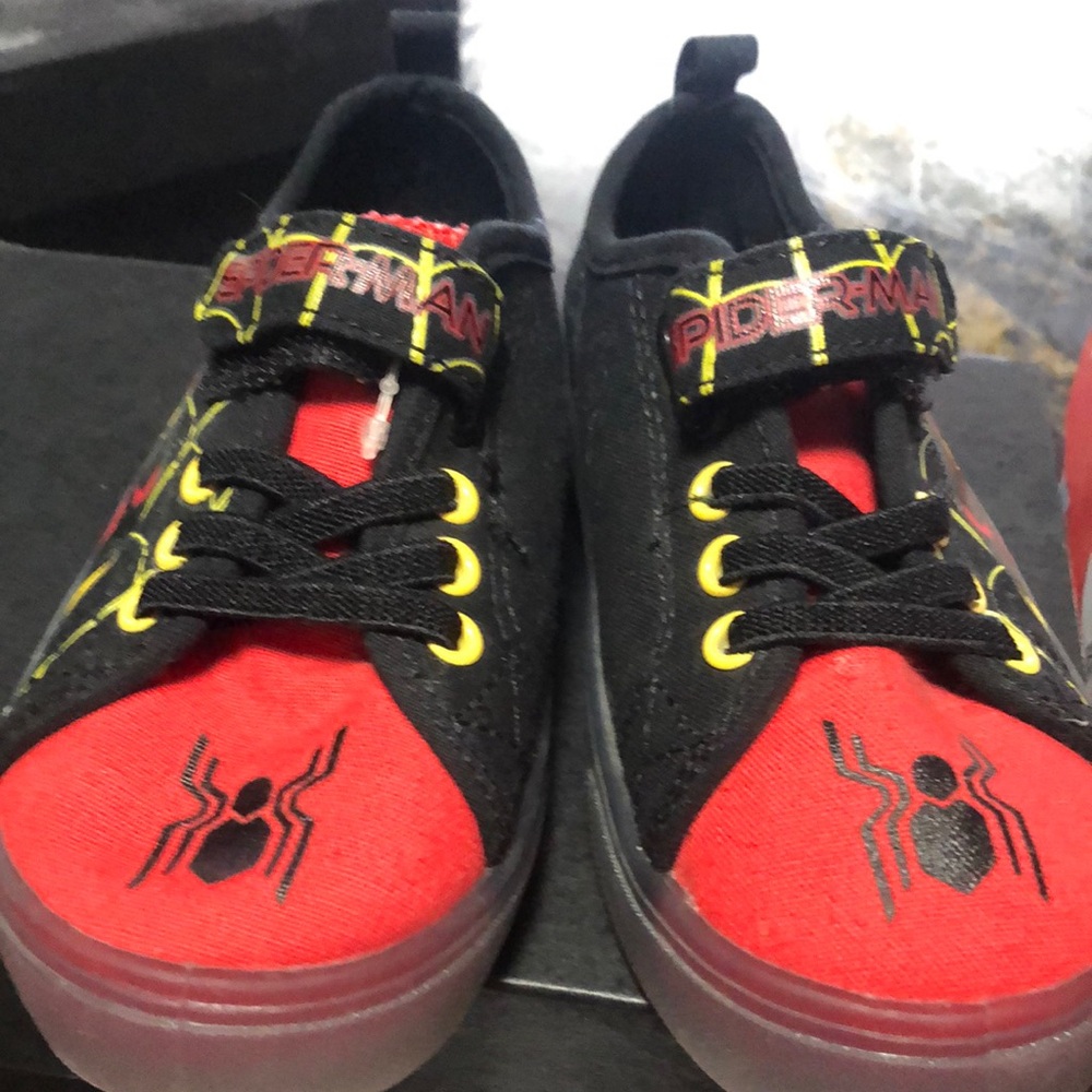 Spiderman Kids Shoes - Red and Black